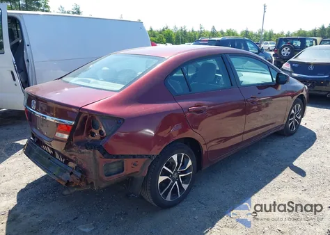 2013 Honda Civic Ex из США, поврежденный, VIN 2HGFB2F86DH507243